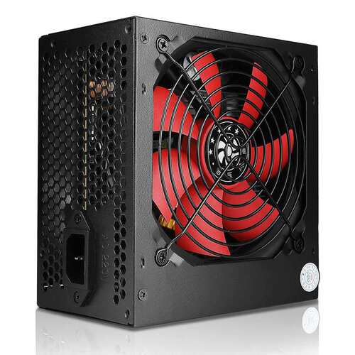 爵柏600W台式电脑电源 双6Pin显卡静音电源 背线额定500W主机电源