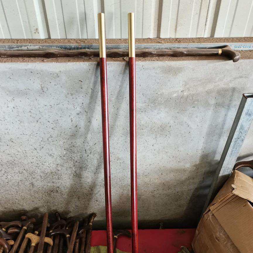 紫檀木武术棍子金箍棒高密度紫檀木质1.2米健身棍厂家直供