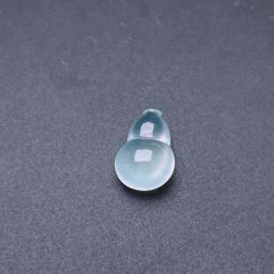 缅甸天然翡翠a货冰种小葫芦裸石fxj尺寸：10 4.4mm