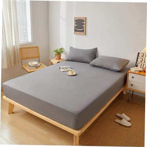 mattress cover bed sheet fitted single bedsheet elastic band