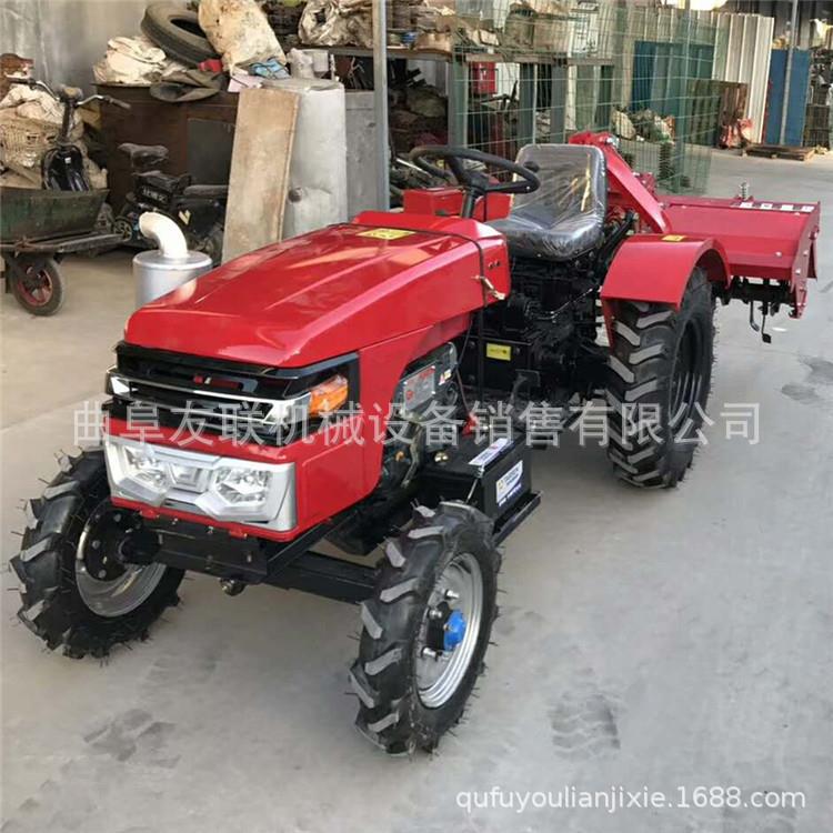 果树农用大马力施肥旋耕机32马力农用耕地机自走座驾式翻土机