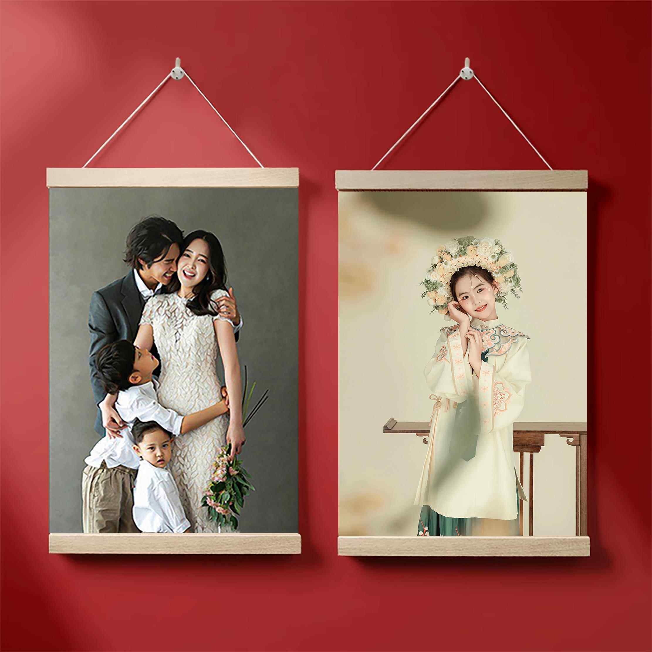 来图定制个人写真摄影作品宝宝结婚全家福情侣手机照片油画 画布