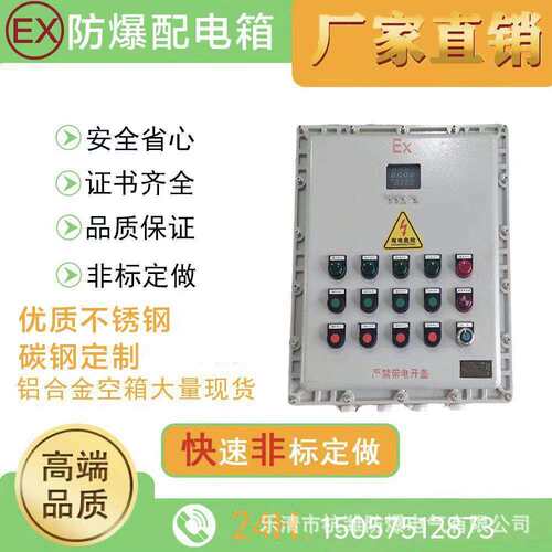 防爆按钮接线箱开关控制仪表电源箱防爆配电箱照明动力检修配电柜