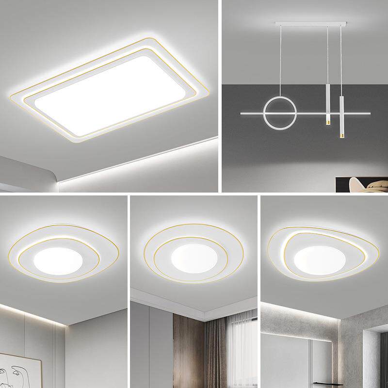 客厅灯2025年新款广东中山灯具现代简约大气全屋套餐组合吸顶灯饰