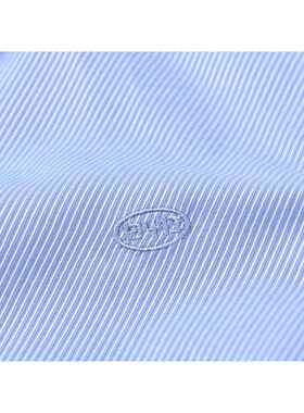 高档比亚迪S店工装衬衫男女长袖短D蓝色衬4袖衣BY管理人员工作服