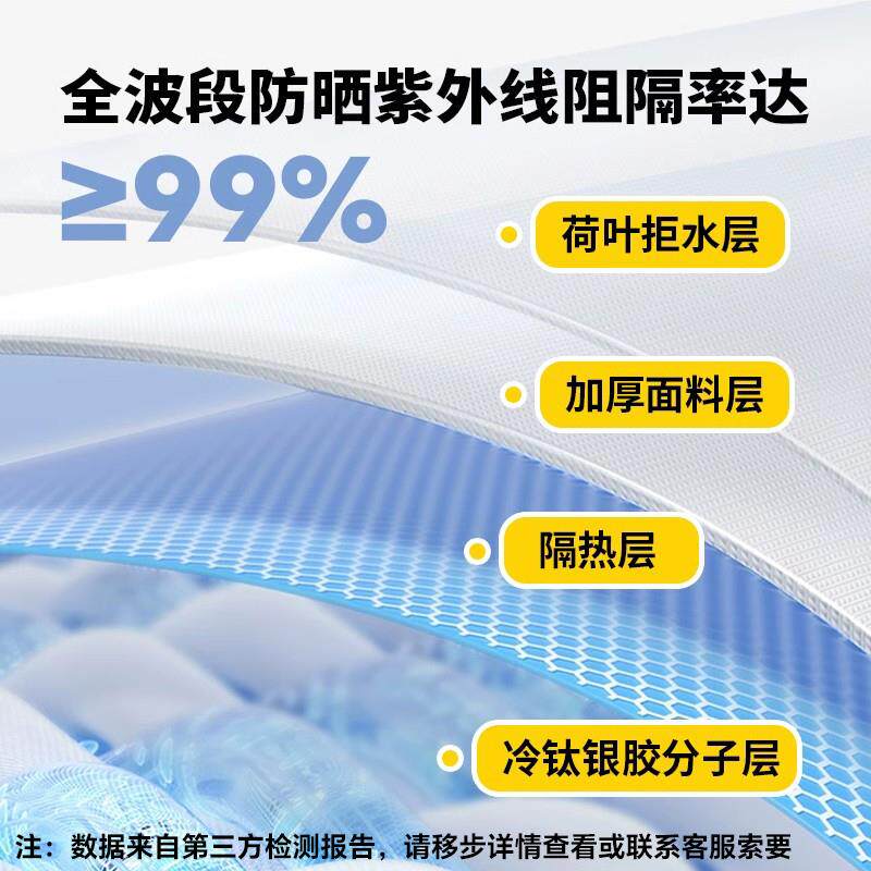 天幕帐篷户六外银桌椅露营便件套胶遮阳棚携小天幕YL-银胶布大号
