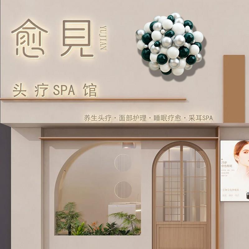 玻璃钢雕塑定制网红门头拍照打卡气球装饰立体装置屋顶爬墙大熊猫
