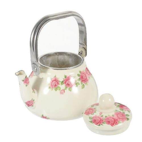 Tea Pots Kettle Enamel Teapot Green Supply Stovetop Coffee