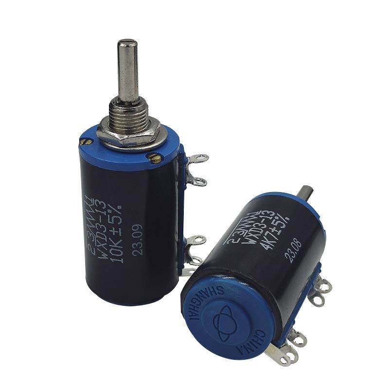 上海环球精密线绕电位器带线/旋钮WXD3-12-1W/WXD3-13-2W可调电阻