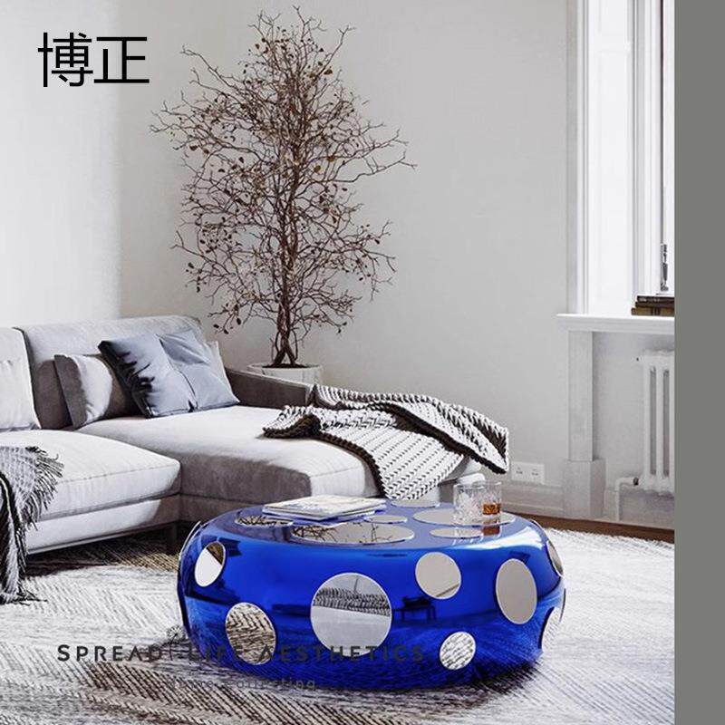 筛子几私人高定网红现代简约设计师展厅样板房茶几酒店客厅别墅