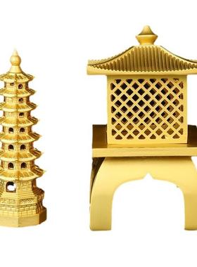 金属摆件定制景区建筑人物模型定制锌合金金银纪念品商务礼品定做