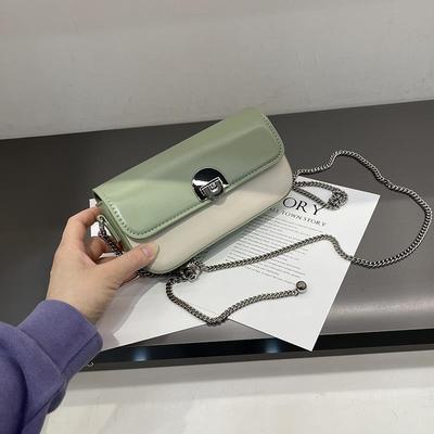 超火斜挎包包小包2024新款高级感黑色链条包小众时尚轻奢单肩女包