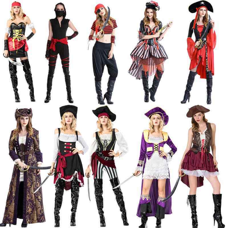 万圣节服装cosplay化妆舞会杀手忍者服欧美成人女性感海盗演出服