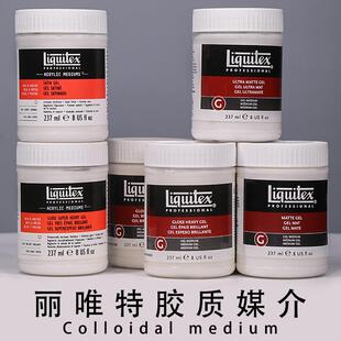 进口丽唯特亚光亮光缎光高粘度缓干调和胶质媒介粘合剂综合材料