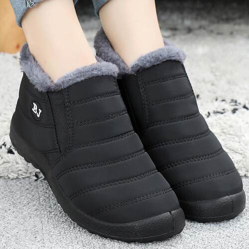 高档冬季老北京布鞋女水鞋防保暖加绒妈鞋加厚防滑休闲奶妈奶鞋棉
