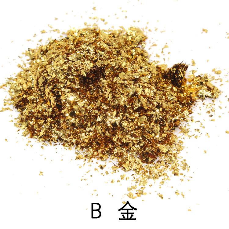 金箔厂家手机滴胶用仿金箔碎片美甲用工艺品用金箔工艺碎片