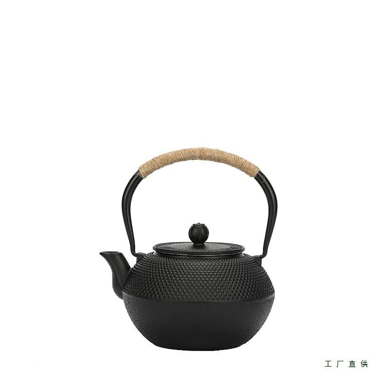 铁壶家用室内泡茶壶户外围炉煮茶烧水铸铁壶电陶炉焖茶具水壶套装