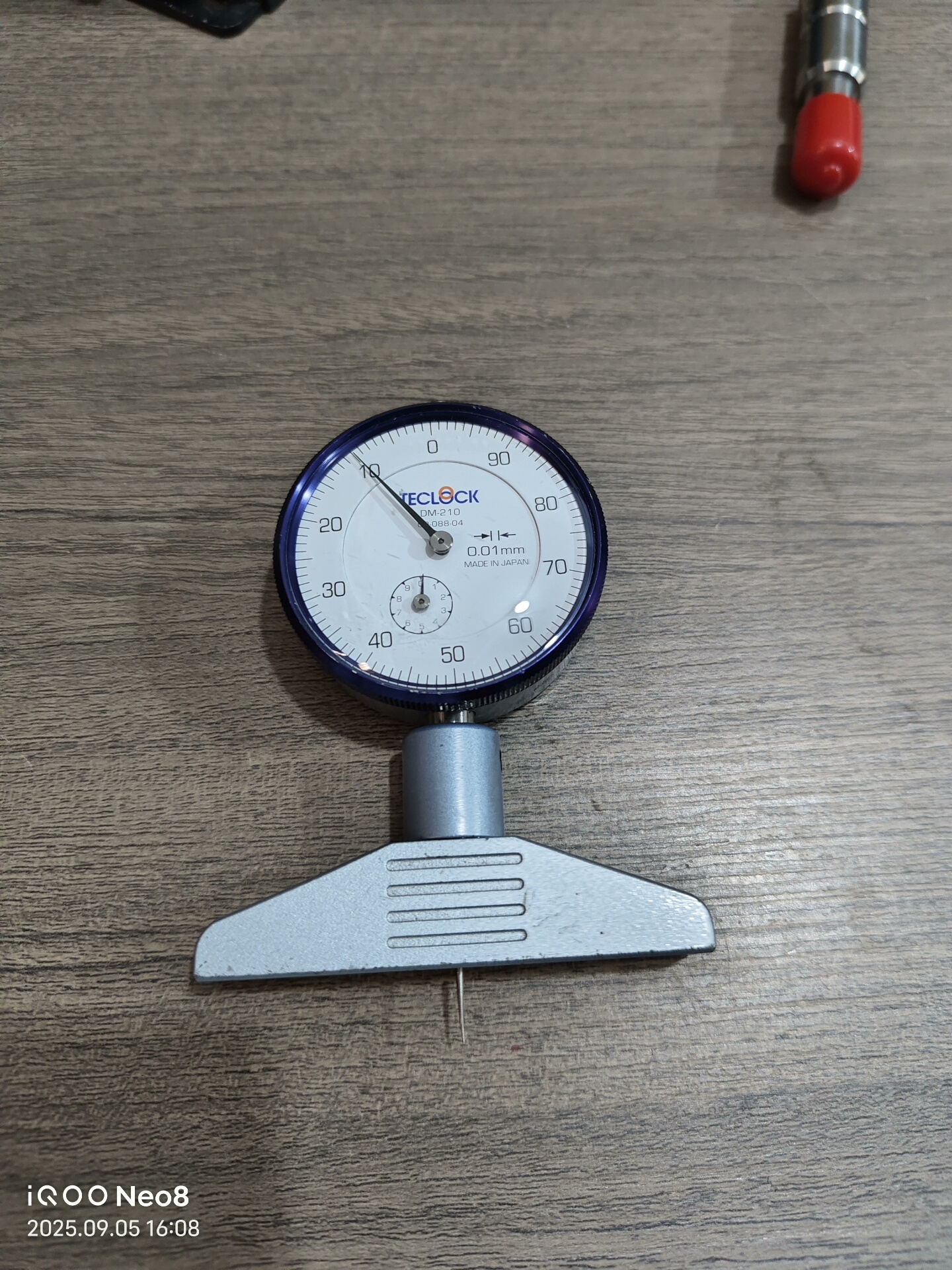 日本得乐TECLOCK深度表 深度规DM-210深度计0-1