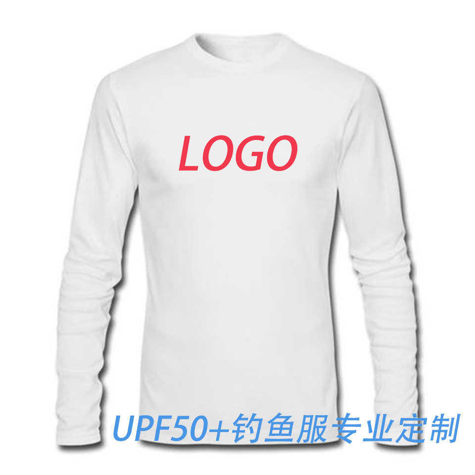 长袖任意图案服+钓鱼个性设计干路upf50防晒速轻薄亚服logo专