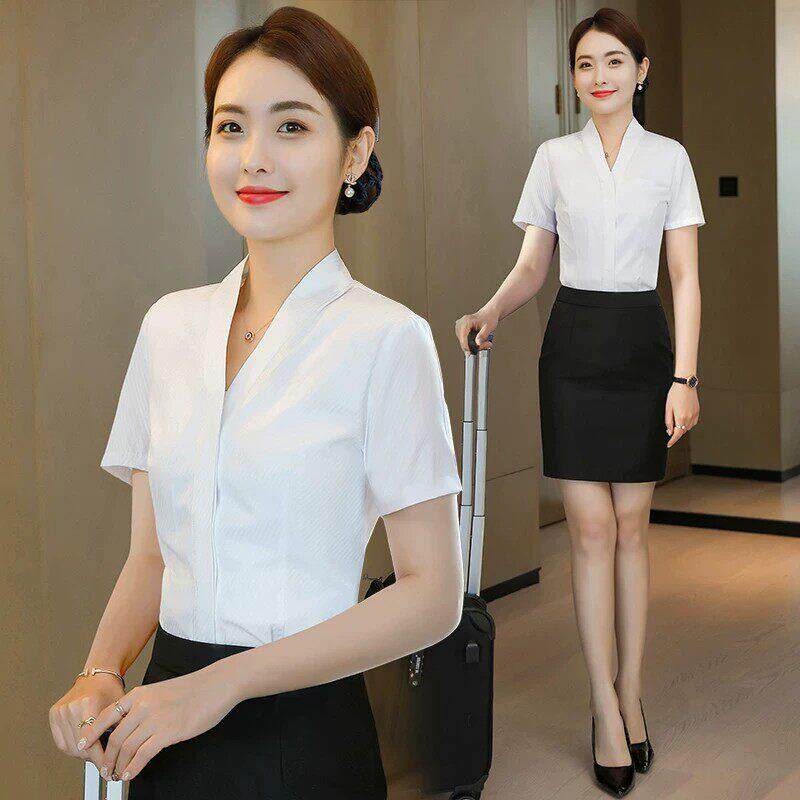空姐职业套装裙女2026空乘面试正装制服乘务员工服酒店前台工作装