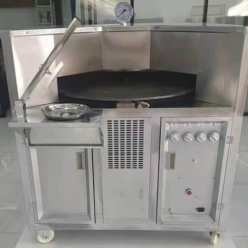 商用转炉烧饼机红外线不锈钢全自动旋转烤饼周村河南吊炉烧饼