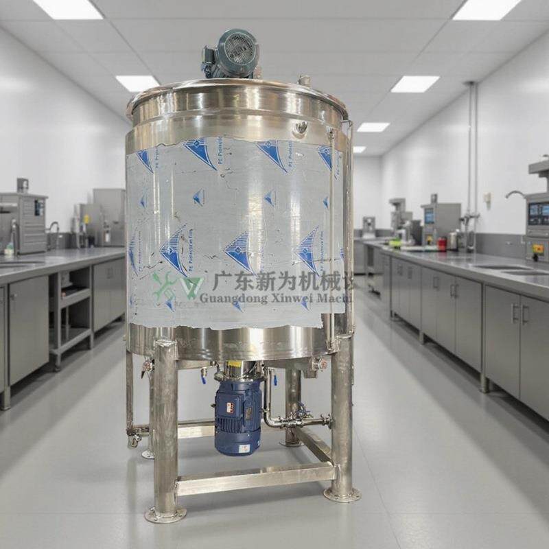 现货1吨洗洁精液体搅拌机1500L洗衣液不锈钢搅拌罐双层带加热