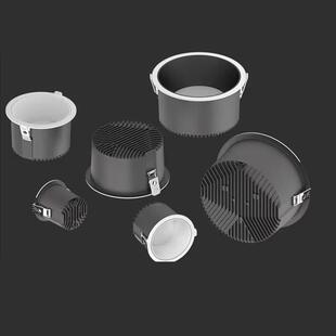 12W15W30W40W 50W家用商用工程照明 10W 全光谱护眼防眩筒灯嵌入式