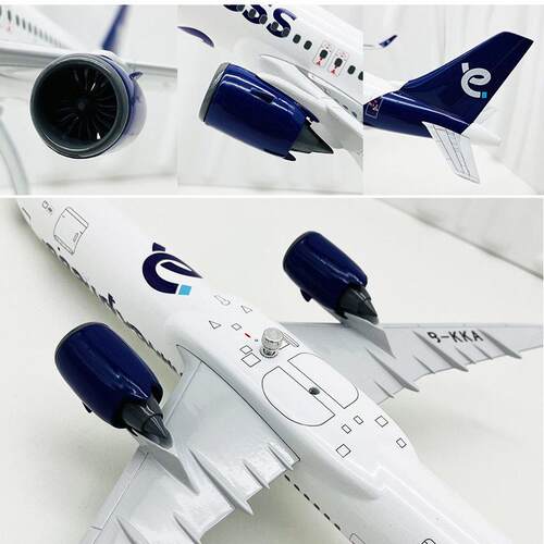 1:100飞机模型A321neo大号空客45cm仿真航模客机收藏摆件礼品可拆