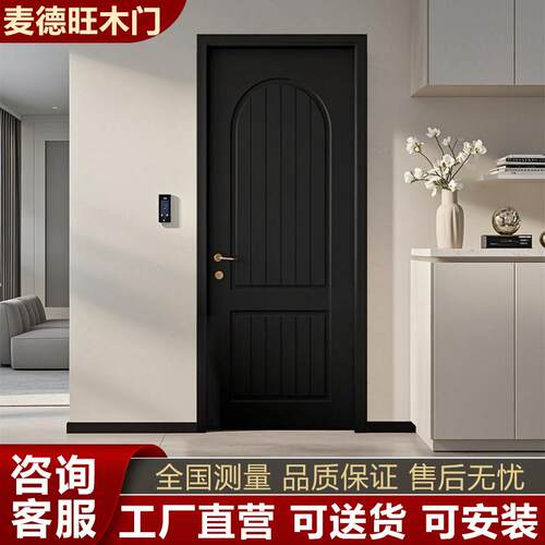 实木覆合烤漆门折叠门覆古门法式卧室门实木门室内门房间门