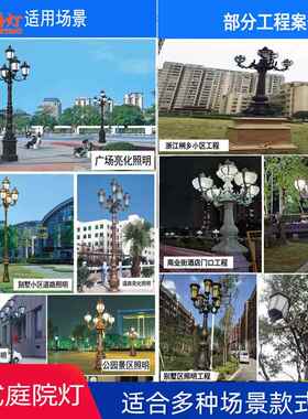 厂别TYD20225家做欧式庭院灯户外压铸铝35米园庭园林公园墅花l.ed