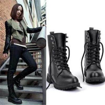 women combat boot martin boots low heel leather boots 41 42
