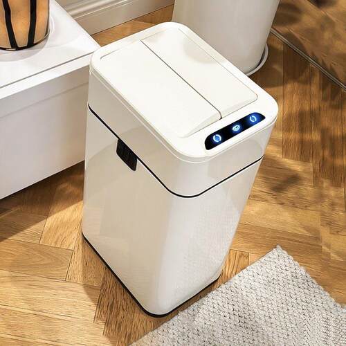 智能感应垃圾桶家用洁安惠品牌 自动打包双开盖适用办公室与厨房