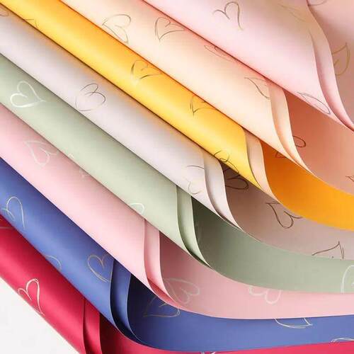 20 Sheet 58x58cm Love Print Flower Wrapping Paper Waterproof