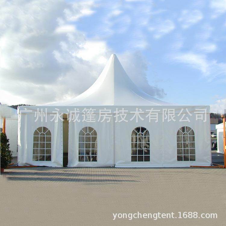 10x10m铝合金展览宝塔篷房欧式户外婚庆婚礼篷房商务活动尖顶帐篷