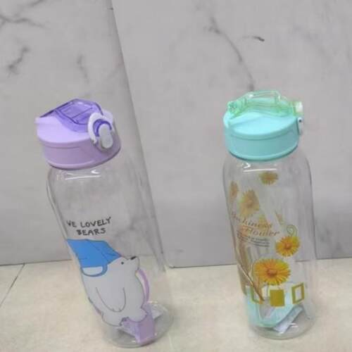 Wholesale new cartoon plastic water cups, cute student and c