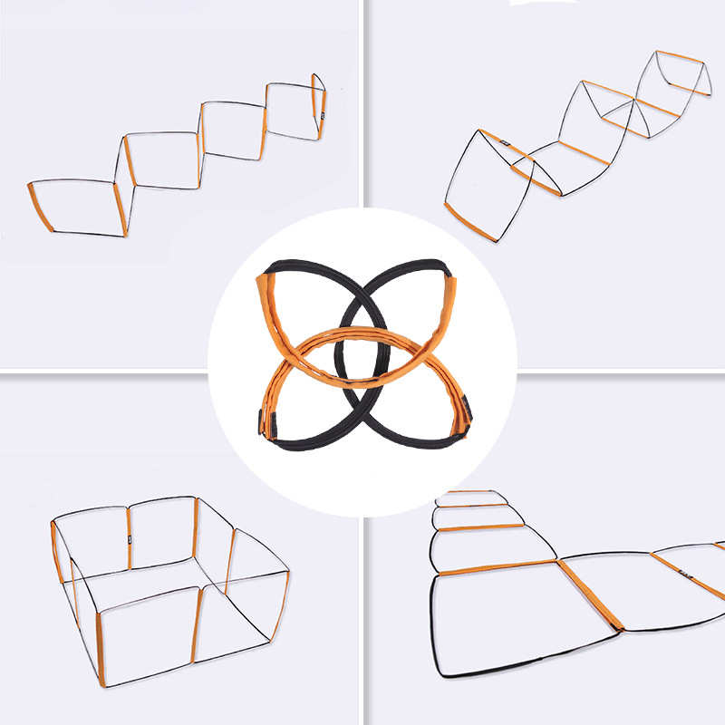 蝴蝶梯多功能敏捷梯儿童体能敏感绳梯篮球足球训练器材跳格梯软梯