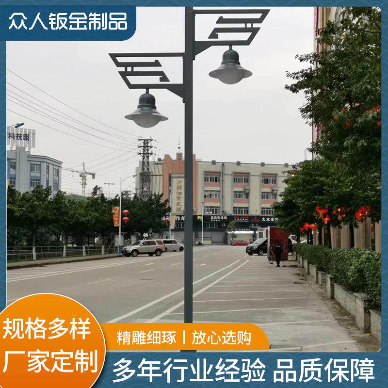 监控交通立杆式公园监控路口路灯立杆多规格小区监控金属立杆监控