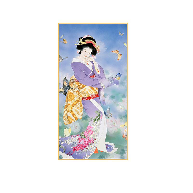 浮世绘日式风格仕女图装饰画和风日料餐厅挂画日本居酒屋餐馆壁画