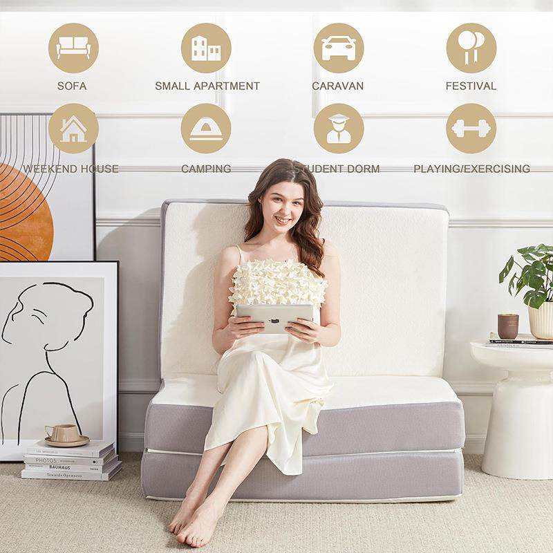 三折折叠床垫跨境记忆棉床垫家用榻榻米软垫宿舍学生单人海绵垫子