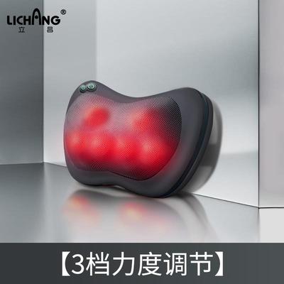 正品立昌颈按摩器仪肩颈部腰背部多能全身椎按摩部枕车载功家用靠