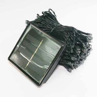 LED太阳能灯串户外防水小灯串庭院花园装饰五彩灯美规太阳能灯串