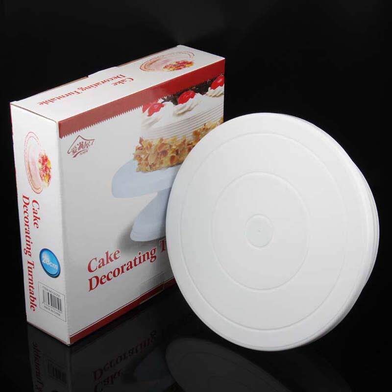 烘焙蛋糕转台塑料裱花台蛋糕转盘直径28CM烘培工具两款可选