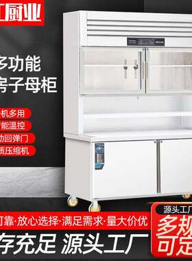 子母柜商用双温酒店后厨冷柜不锈钢冷藏冷冻一体机多功能展示柜