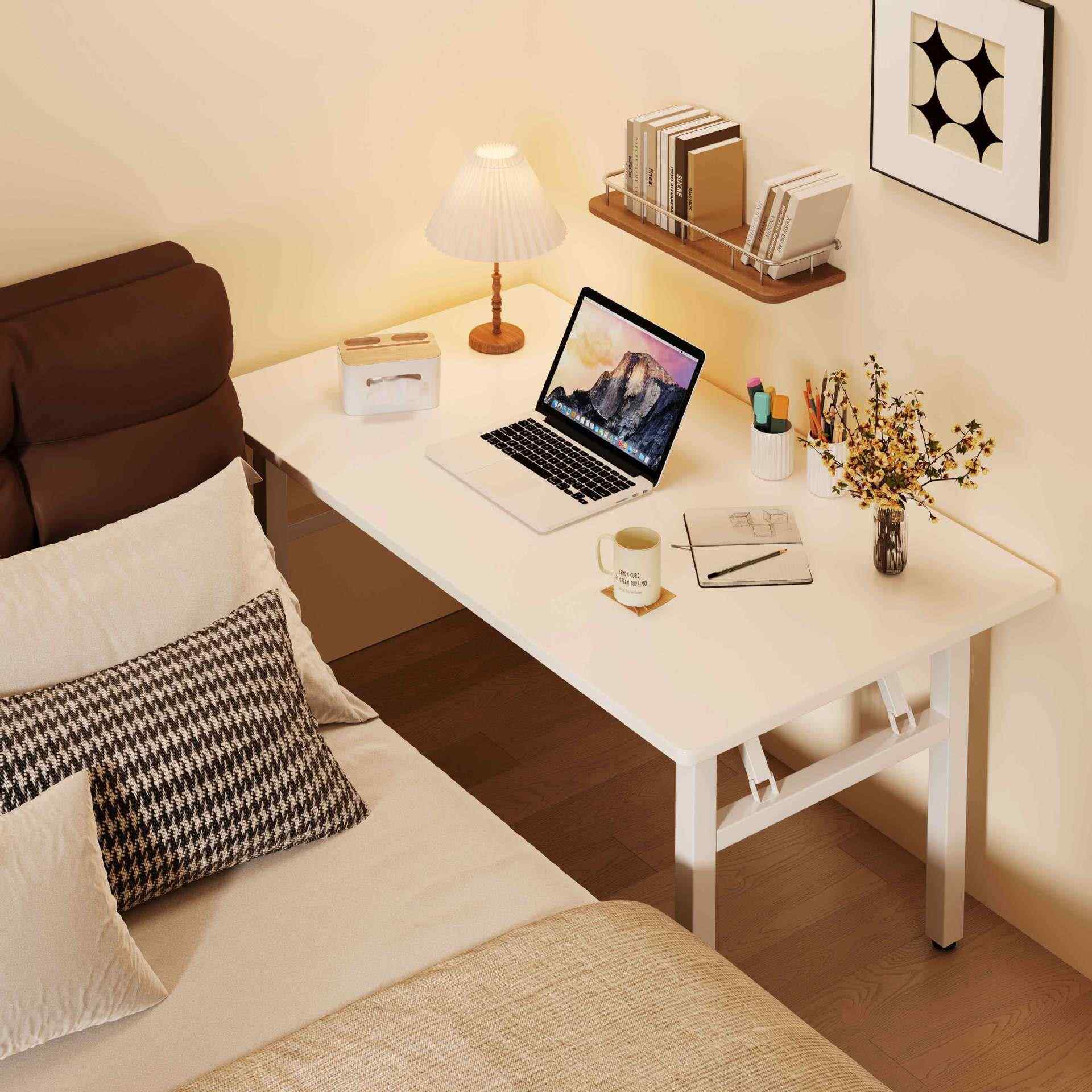 床头柜家用床边电脑桌卧室长方形书桌简易办公桌出租屋折叠小桌子