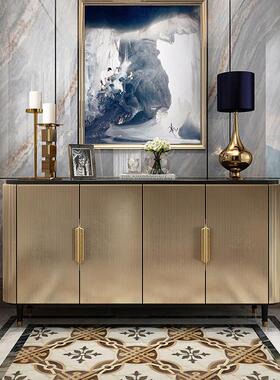 高个档奢玄关柜港式轻餐边柜202DBD4新款现代简储约餐边柜性物柜