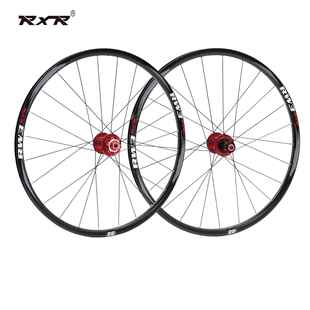 RW326寸山地公路碟刹自行车轮组5培林花鼓120响6抓桶轴快拆转换