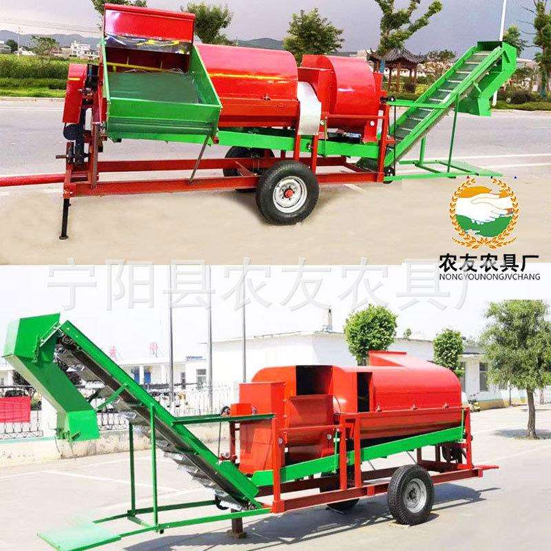 干湿两用打花生机8000型全新打花生机电柴两用花生秧果分离机图片
