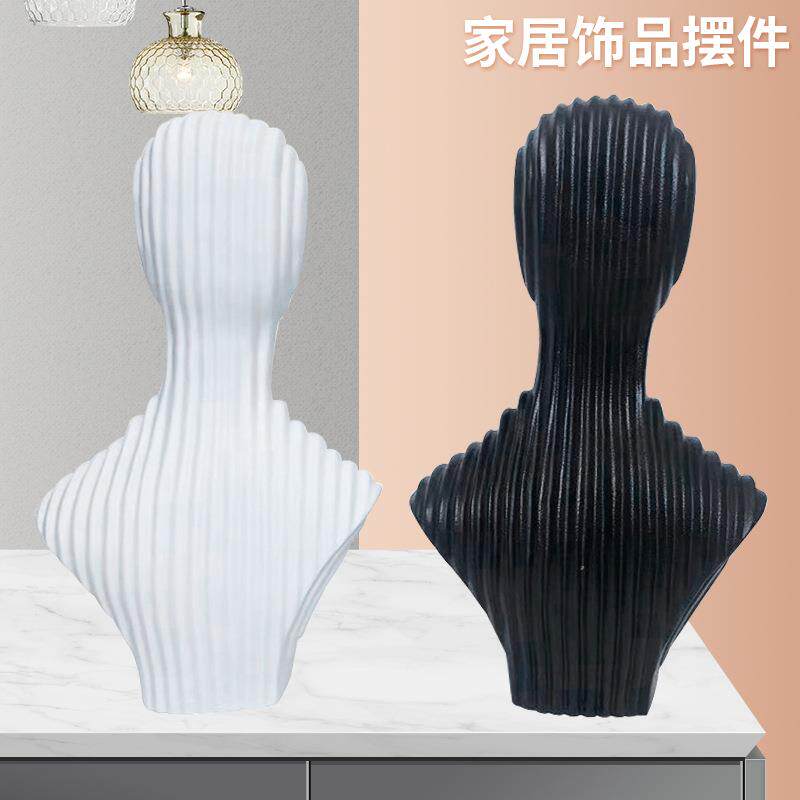 厂家家居客厅头像摆件树脂工艺品人物桌面装饰品美术素描教具模型