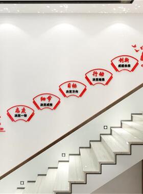 办公室楼梯墙面装饰立体亚克力励志标语公司激励文字企业文化墙贴