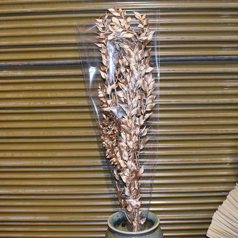 富贵叶金色银色拍摄道具干花富贵叶家居装饰插花材料包
